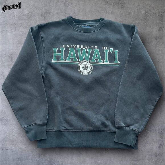 University of Hawaii Sweatshirt Mens Small Black NCAA College Crewneck Pullover - Picture 1 of 7